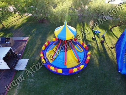 Carnival themed inflatable slide rental Phoenix Arizona